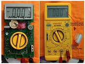 Repaired Digital Multimeter Display Screen Turning To A Dark Patch